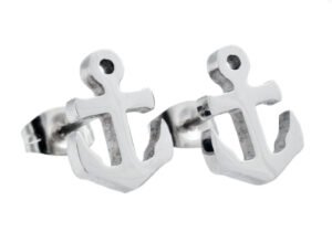 Stainless Steel Anchor Earrings