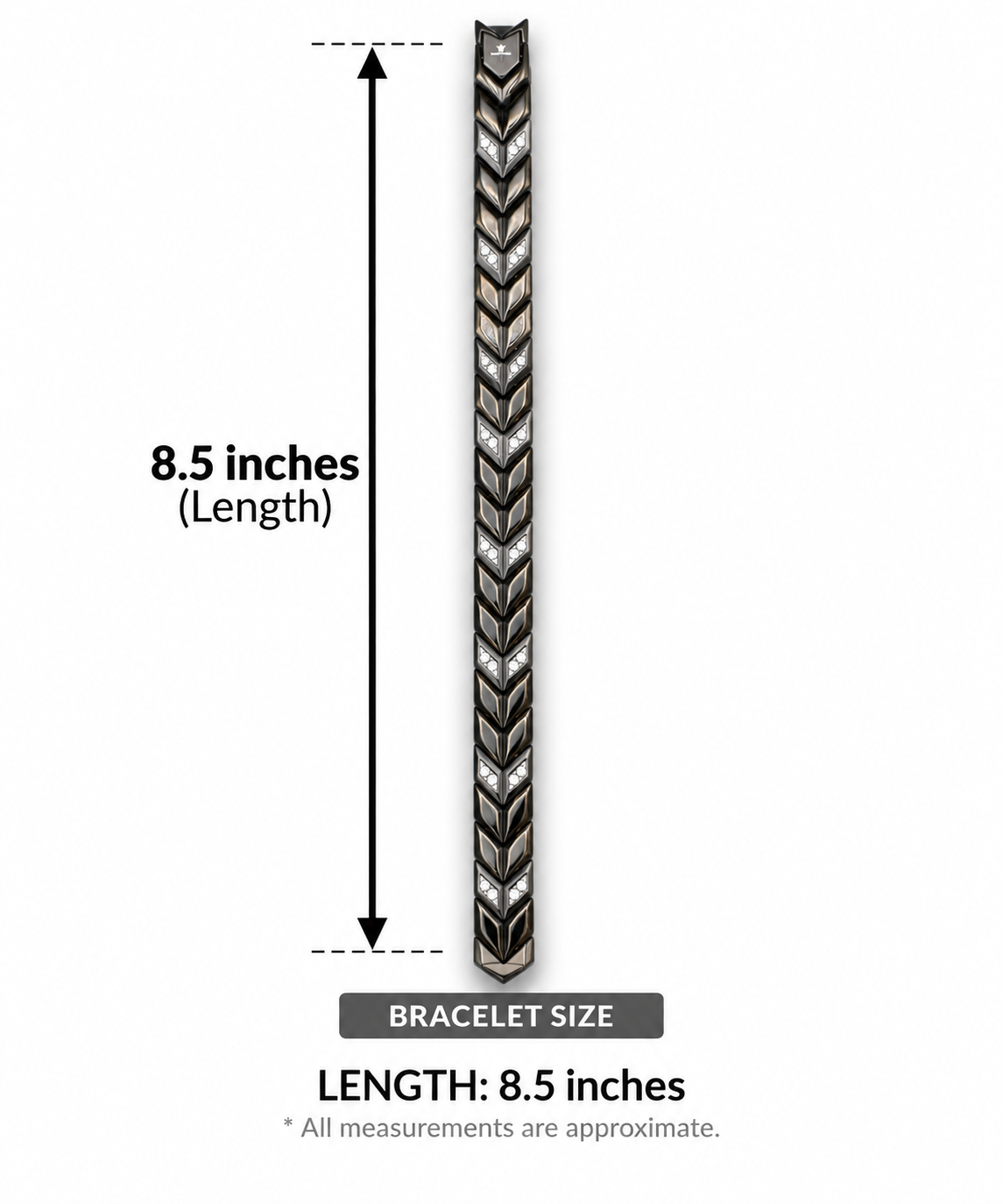 Black Chevron Bracelet - Image 2