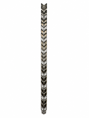Black Herringbone Bracelet