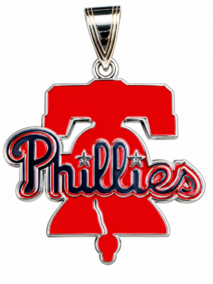 Phillies Red Enamel Liberty Bell Pendant